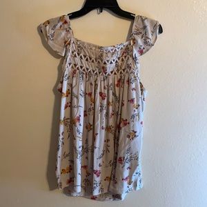 NWOT Floral Blouse